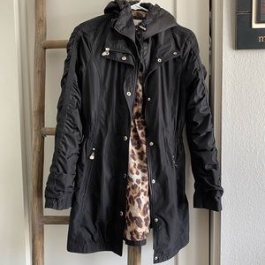 Black rain jacket